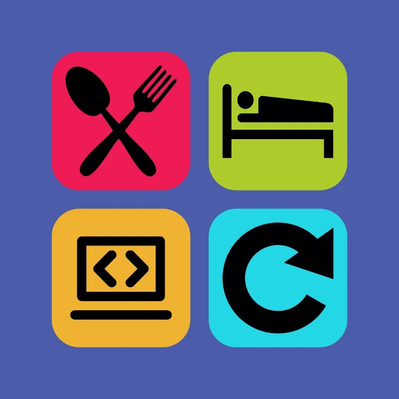 Eat Sleep Program Repeat Funny Quote Code