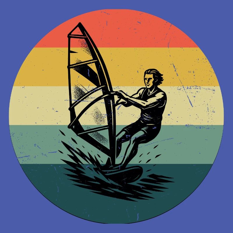 Modernes Windsurfing Artwork
