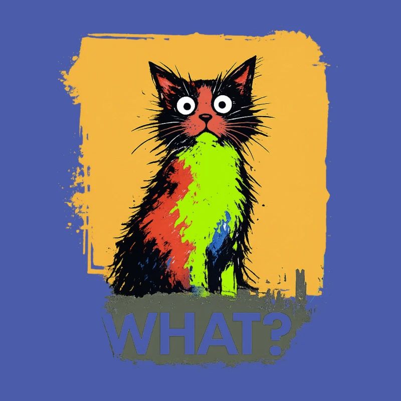 Quelle explosion de couleur de chat