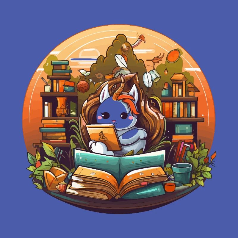 Reading magic in the library forest