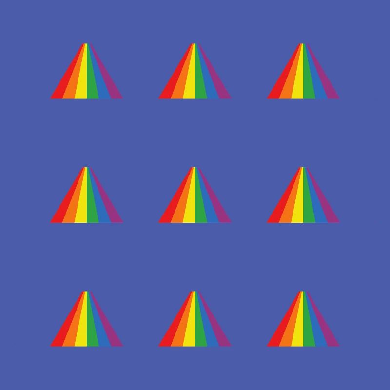 Rainbow Pyramid Pattern