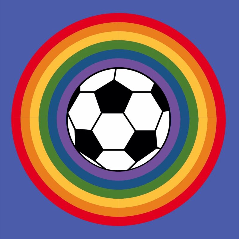fußball Regembogen