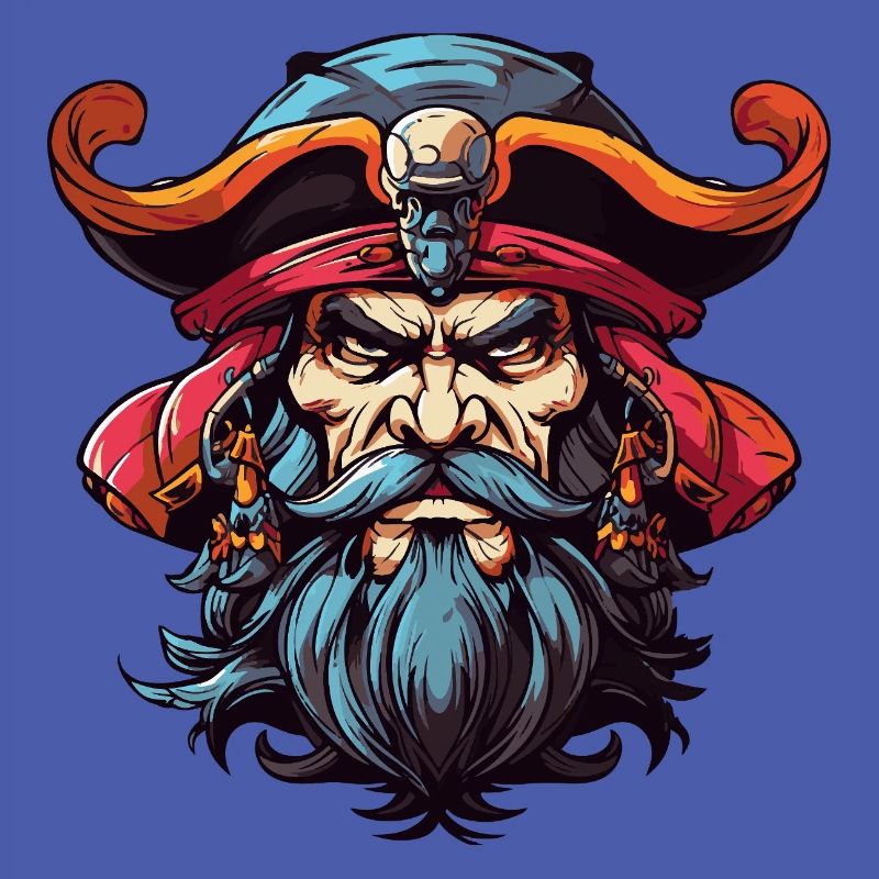 Pirate with Beard Comic