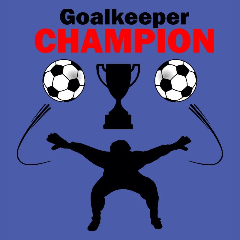 Torwart oder Torwart Schattenfigur Champion