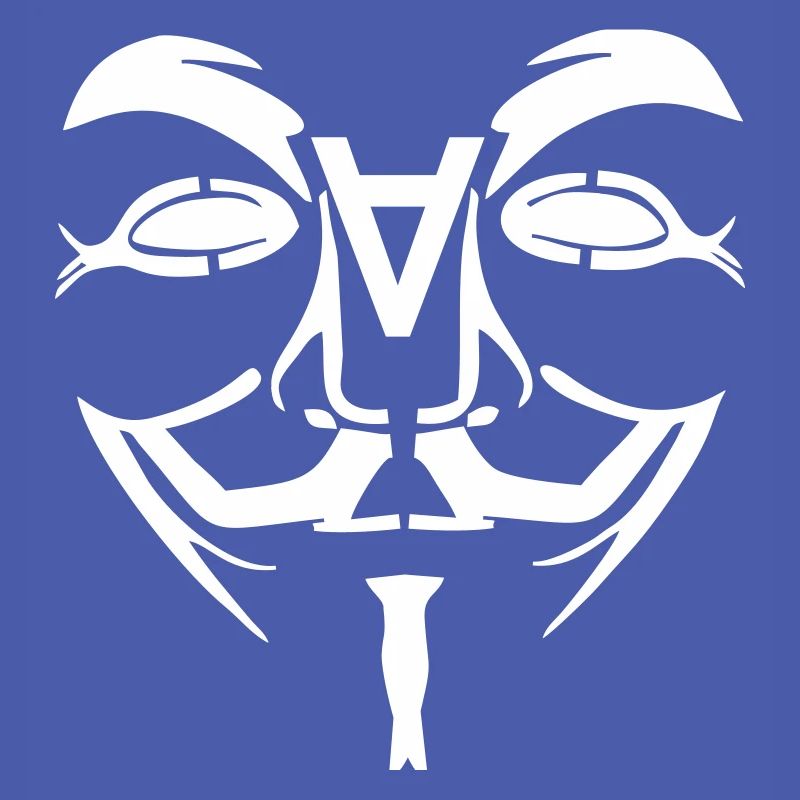 Visage de conception anonyme avec un