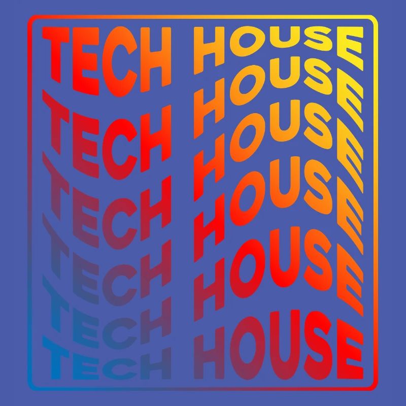 Tech House Neon Gradient Repeats