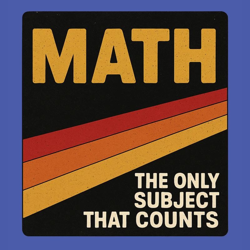 Retro Math Counts Poster