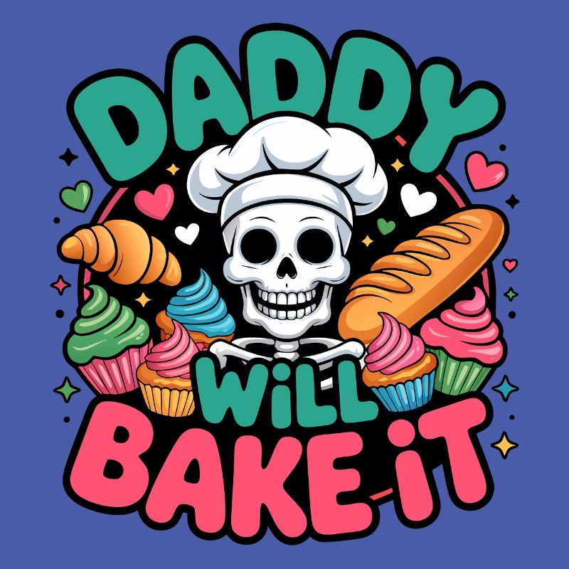 Daddy Will Bake It Skeleton Chef