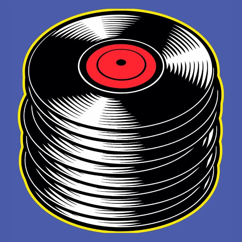 Stack d’albums vinyles