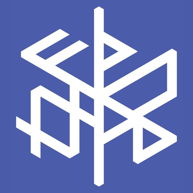 Thuringian "Þuringa" hexa binding rune, right / cw, QRF0 ©