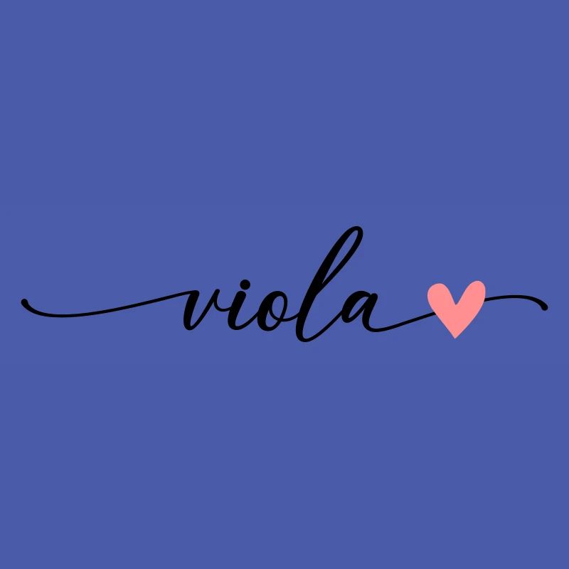 Viola Nom Prénom Calligraphie Script
