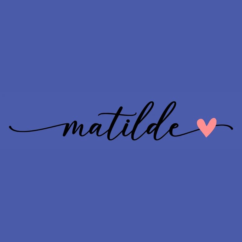 Matilde nom calligraphie Script