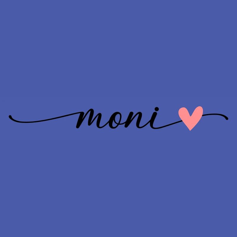 Moni Name Calligraphy Font