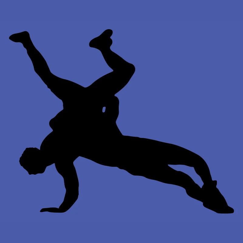 Conception de silhouette de lutte
