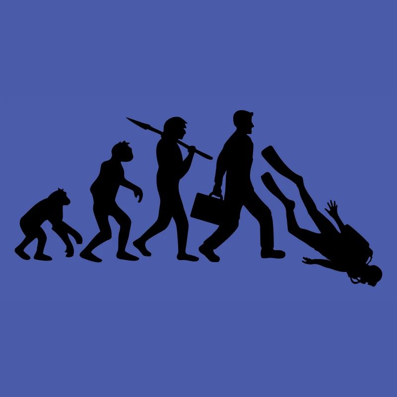 evolution diver sport fun development funny v