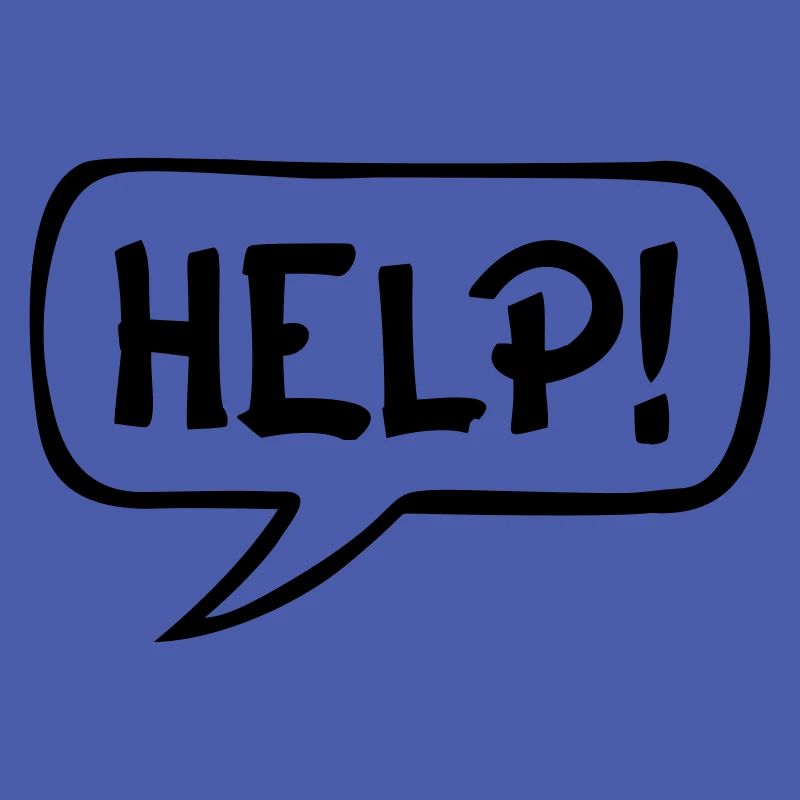 Comic Sprechblase HELP