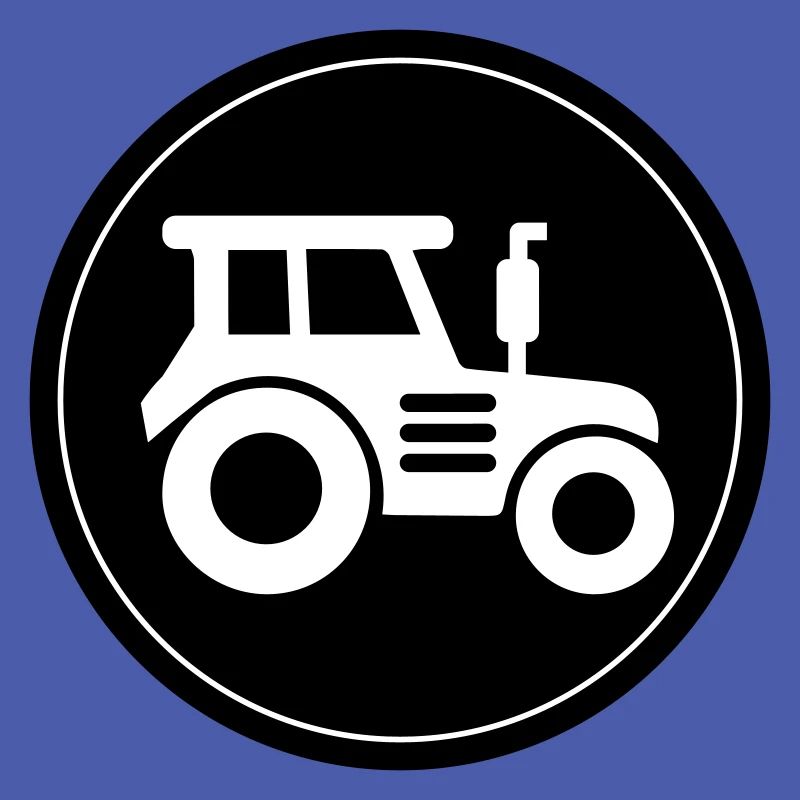 Tractor icon circle