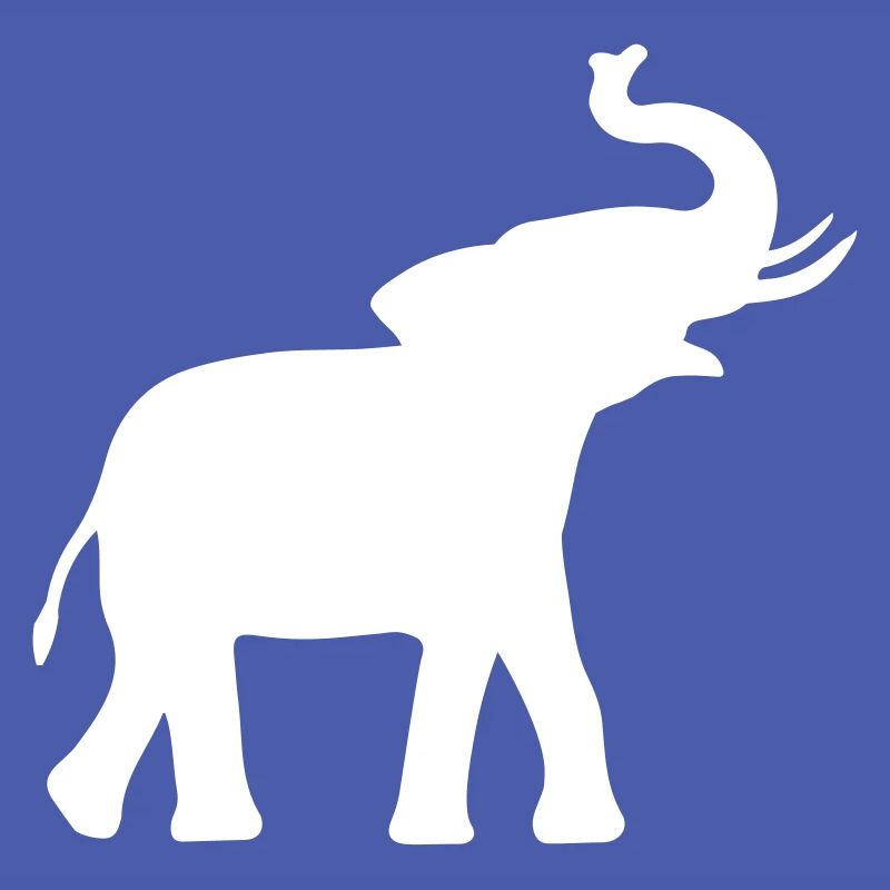 Elefant Silhouette Geschenkidee Elephant