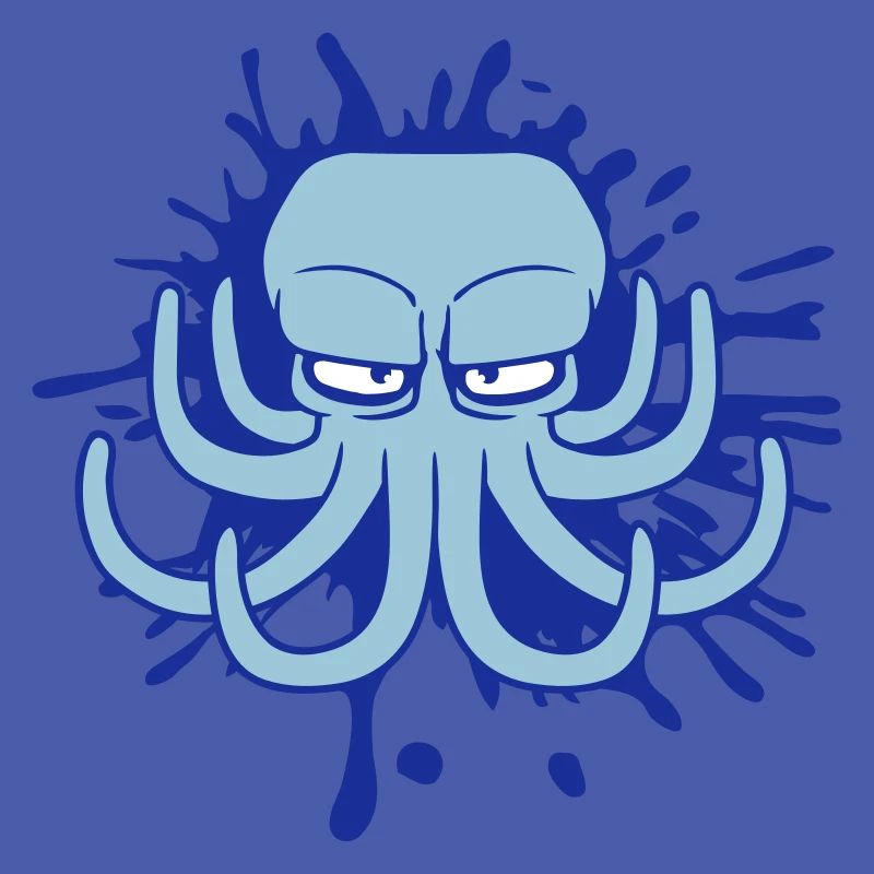 Octopus Ink Stain Drop Graffiti Spray Ink