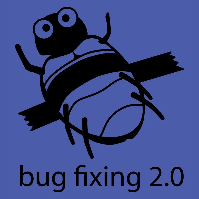 bug fixing einfarbig