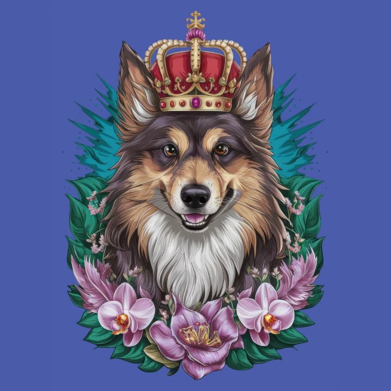 Chien d’élan norvégien dans la conception de bande dessinée