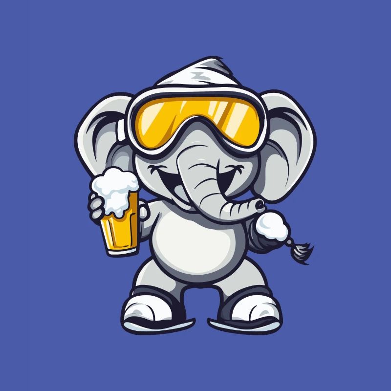 Elefant Ski Bier