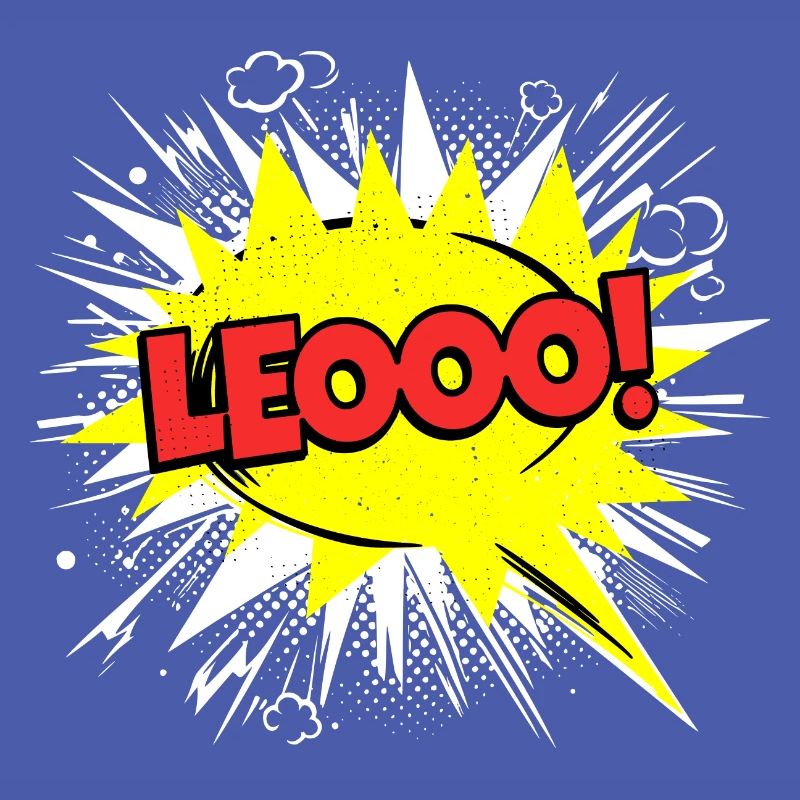 Leo Name Funny Speech Bubble Leooo!