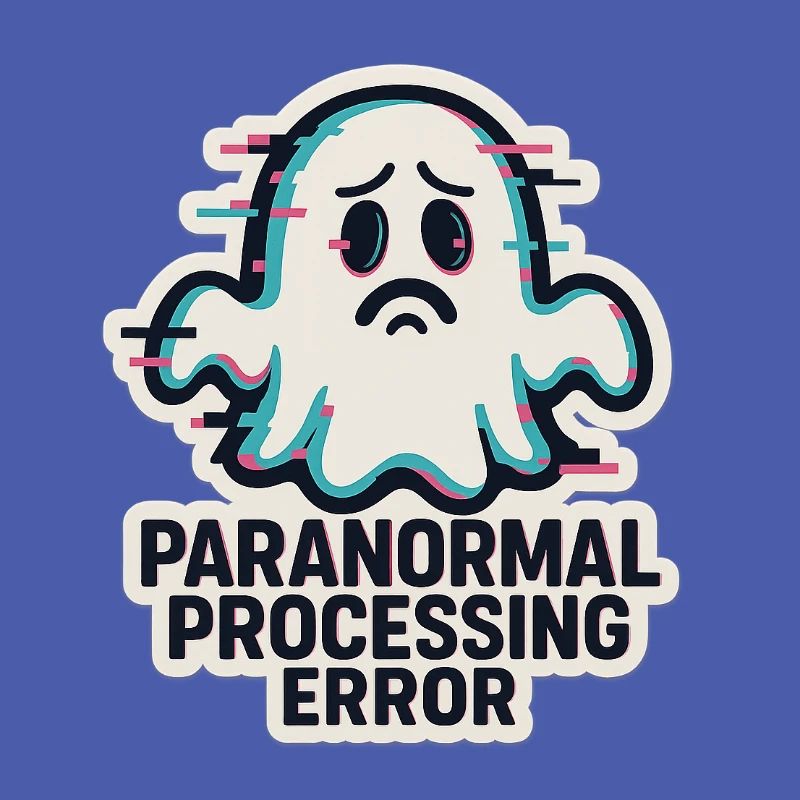 Paranormal Processing Error - Glitchy Ghost