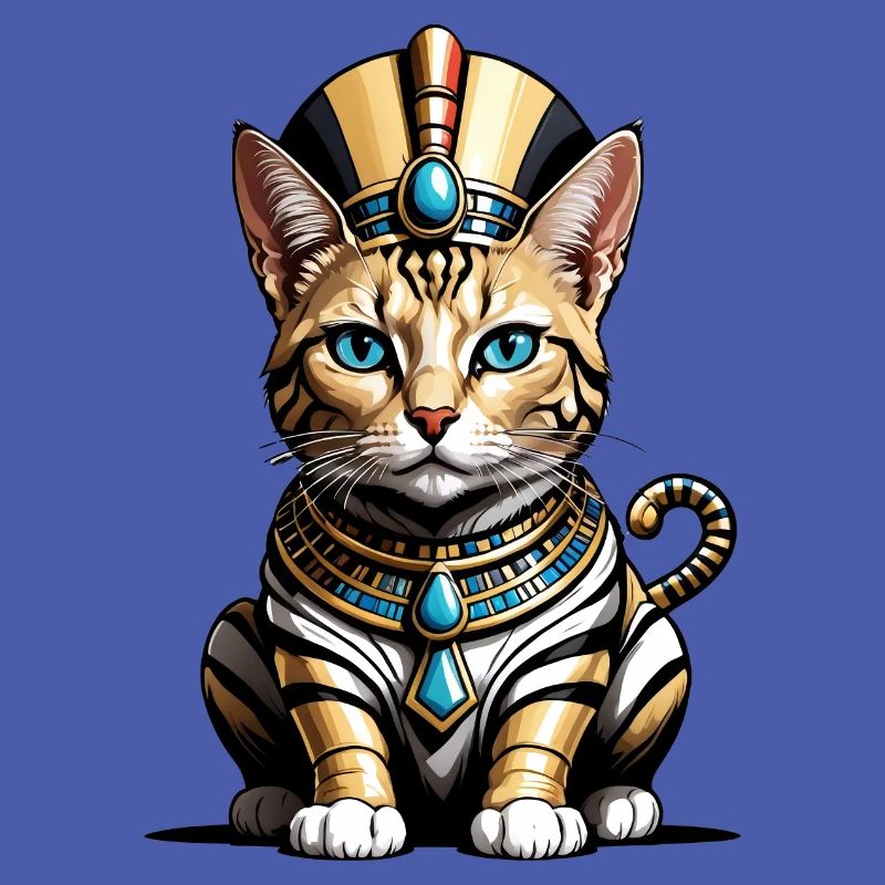 Chat Pharaon Chat Égypte Pyramide Cadeau