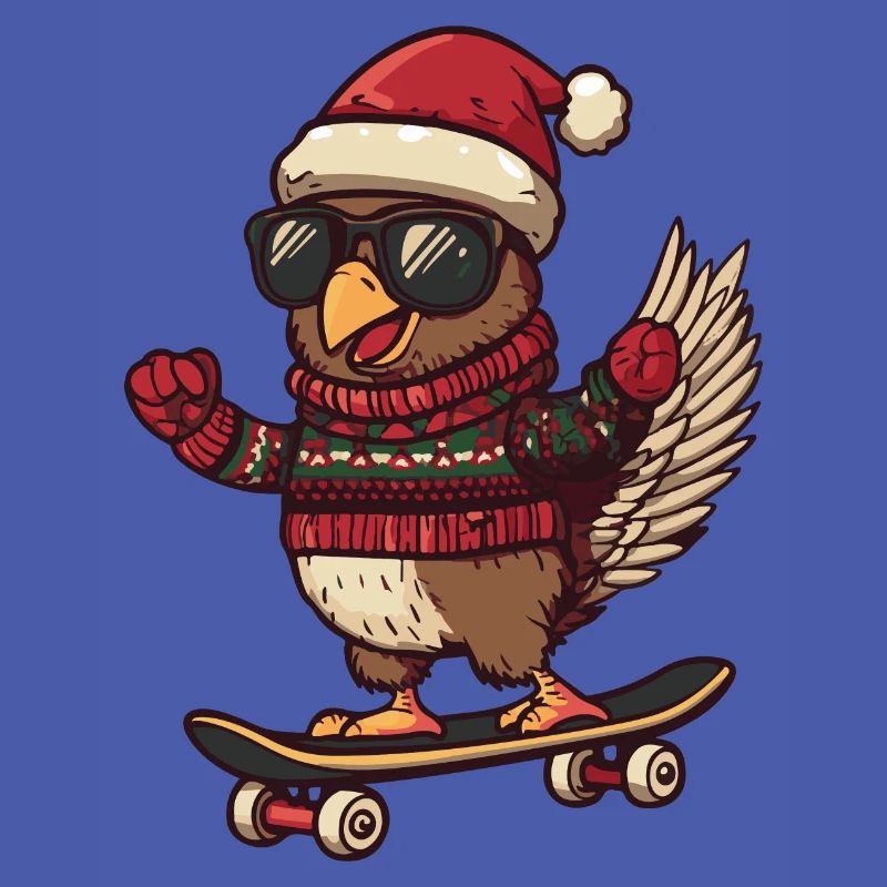 Dinde Noël drôle
