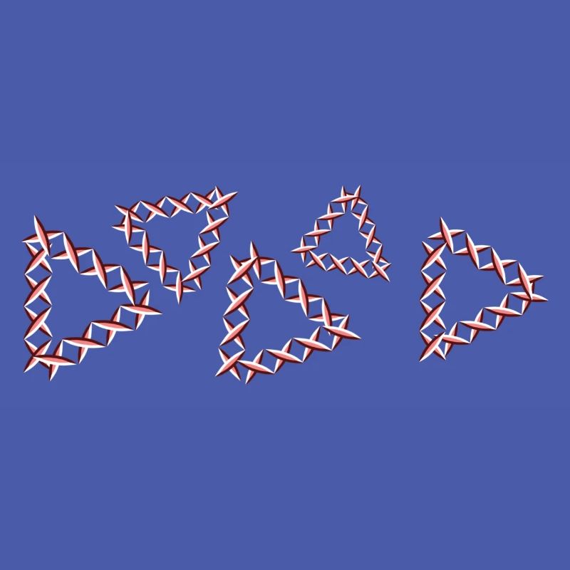 triangular shapes crosses red