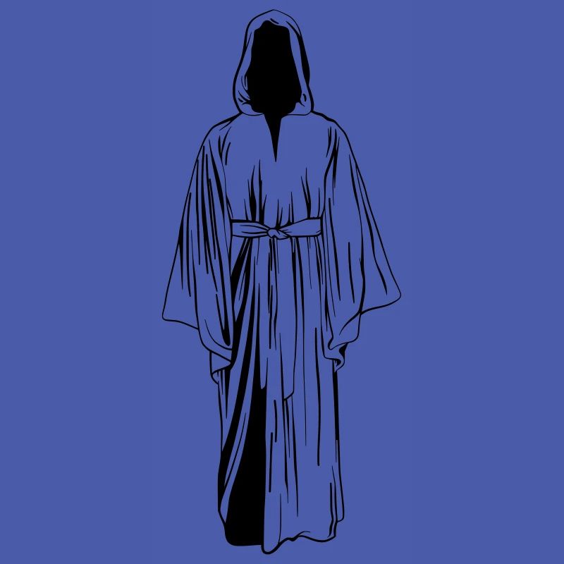 Mönch Illustration Linear