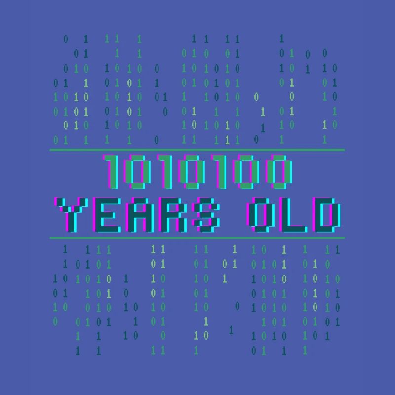 84th Birthday 84 years old Binary Code Computer Science
