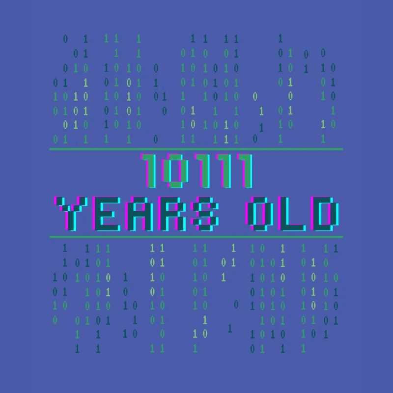 23. Geburtstag 23 Jahre alt Binärcode Coder