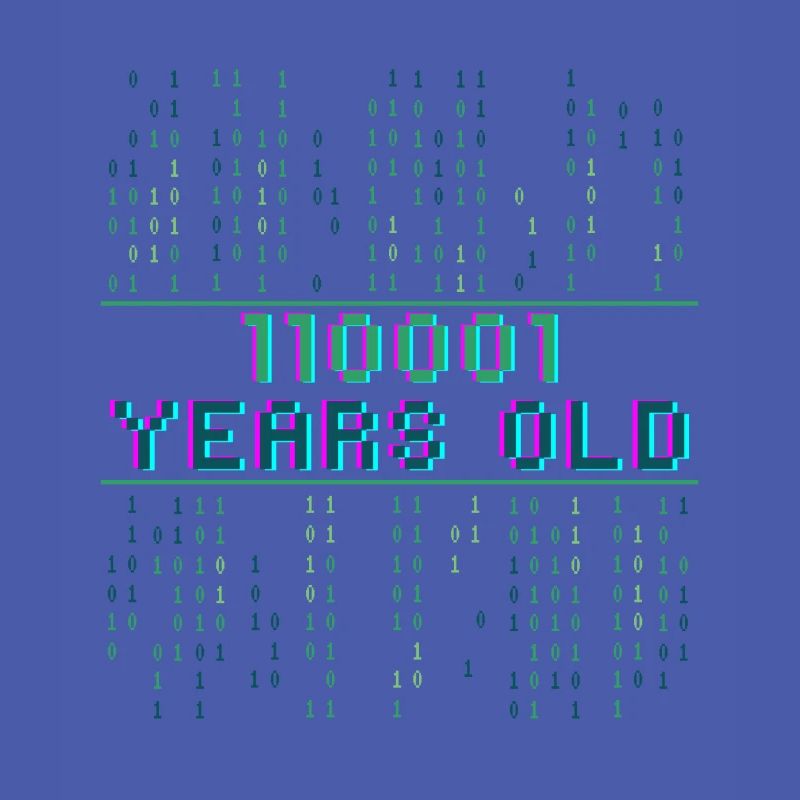 49. Geburtstag 49 Jahre alt Binärcode Coder