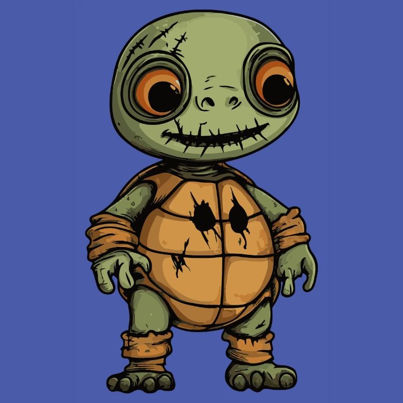 Turtle Halloween Comic Funny