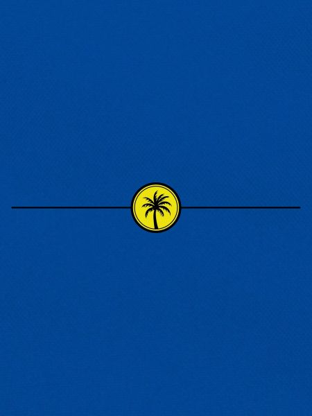 Palm tree line icon