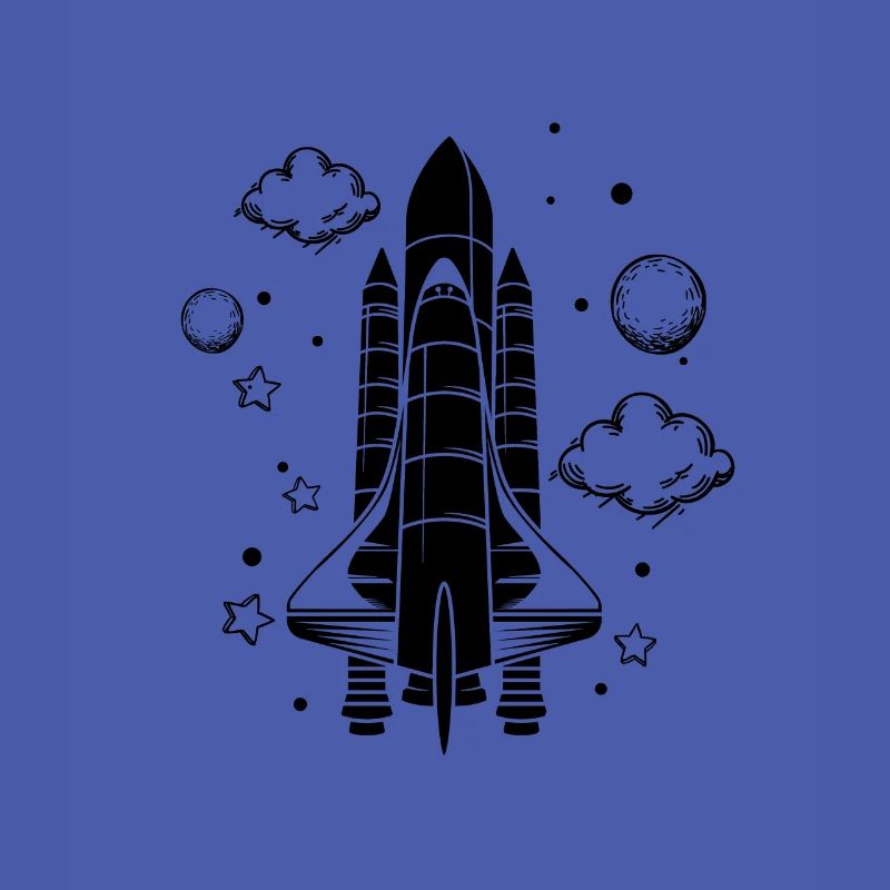 Vaisseau spatial - Astronaute spatial de fusée