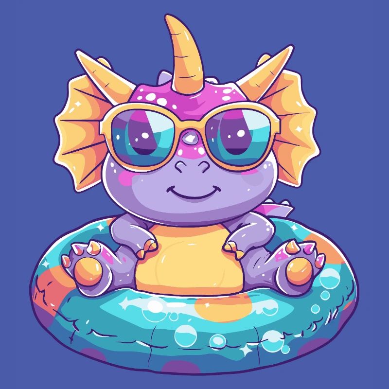 Dinosaurier triceratops Comic Cool