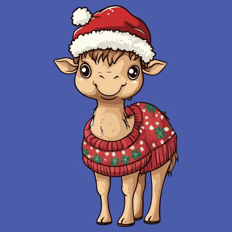 Kamel Weihnachten Comic