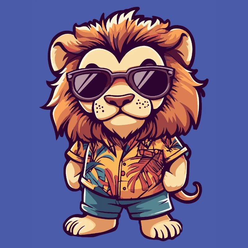 Lion Bande dessinée Vacances