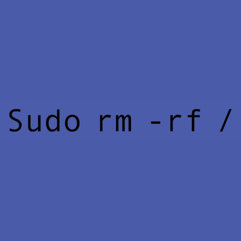 Linux-Codierung sudo rm -rf /