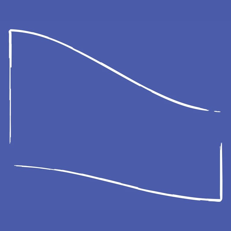 openFrame bent downwards | Vectorgraphic