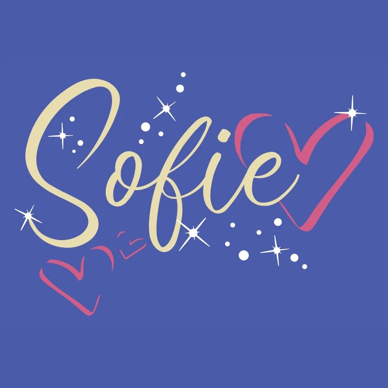 Sofie Surname First name Calligraphy Heart
