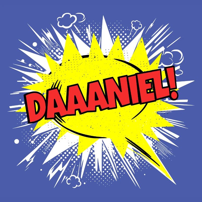 Le nom de Danie drôle de bulle de texte Daaaniel !