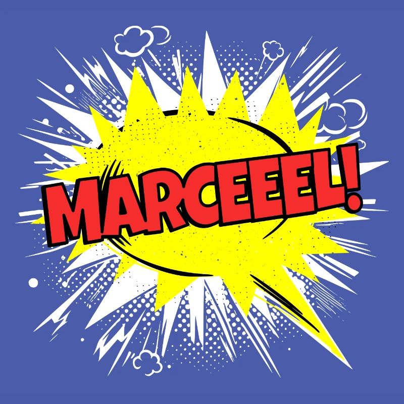 Marcel Name Funny Speech Bubble Marceeel!