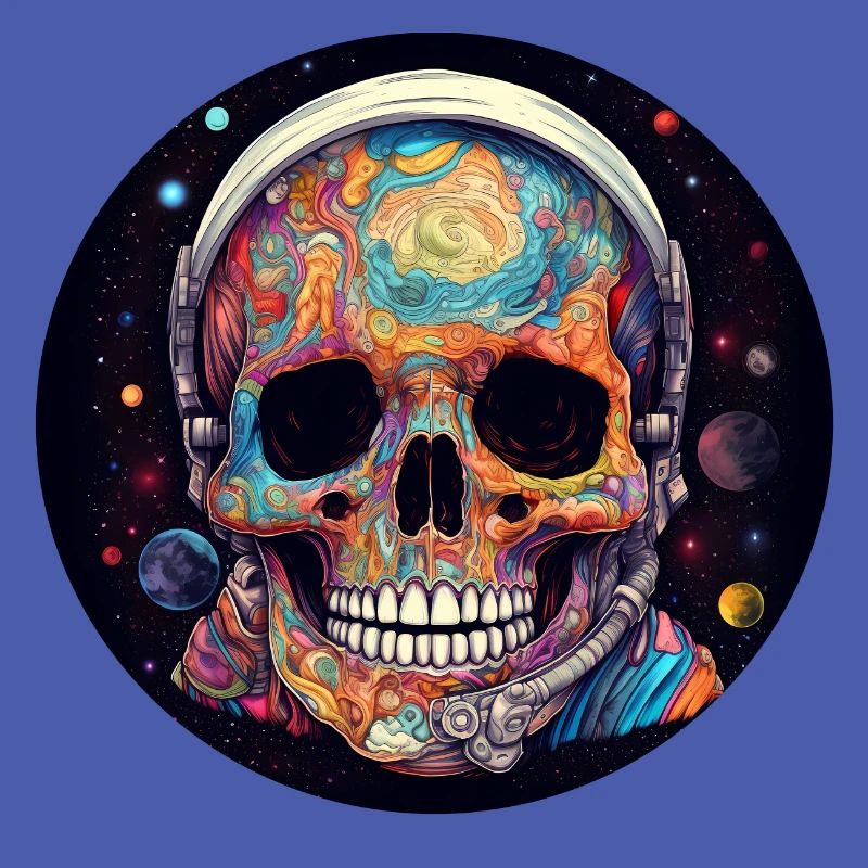 Psychedelic Space Skull