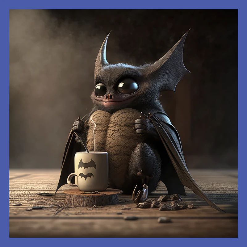 Bat Coffee Caffeine Funny