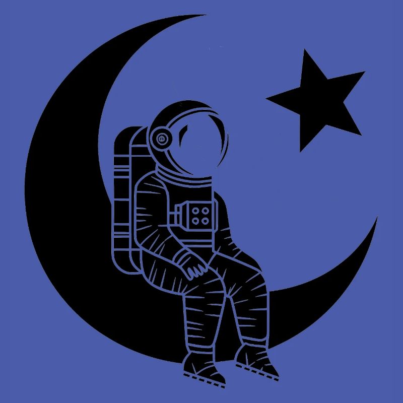 Mann des Mondes - Türkischer Astronaut Design
