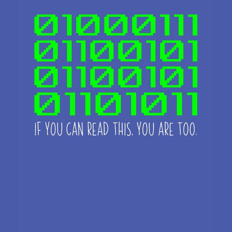 Lustiger Computer Binärcode Programmierer Entwickler